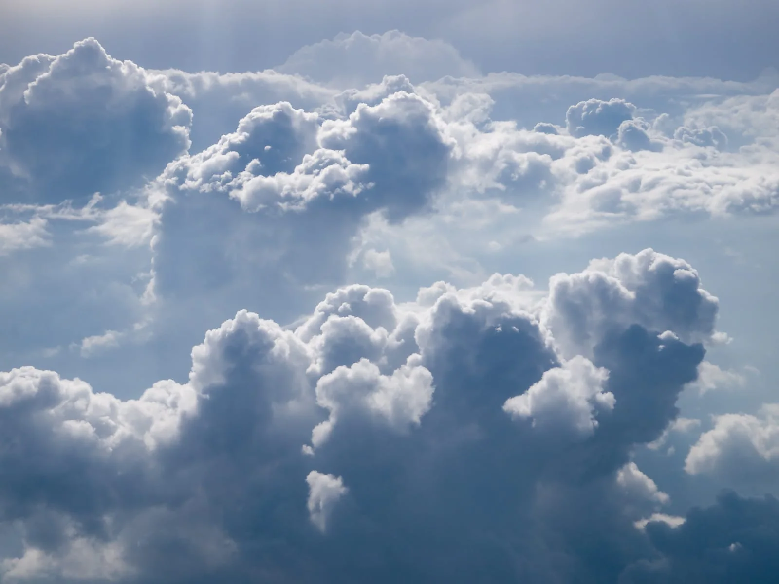 Sky background with clouds