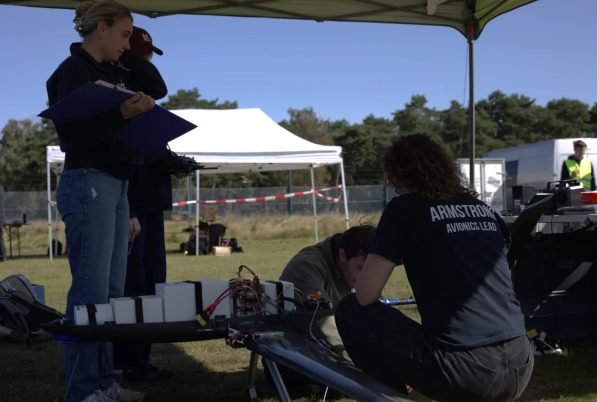 Team performing pre-flight checks before Manoeuvre Day 2
